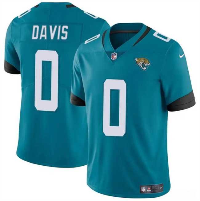 Men & Women & Youth Jacksonville Jaguars #0 Gabe Davis Teal Vapor Untouchable Limited Stitched Jersey